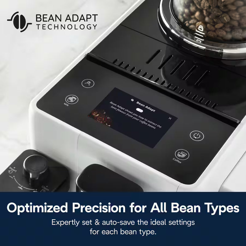 De’Longhi Rivelia Automatic Coffee Machine (EXAM440.55 Series) – 18+ One-Touch Drinks, Dual Bean Hoppers & LatteCrema System (Black/Grey/White)-17