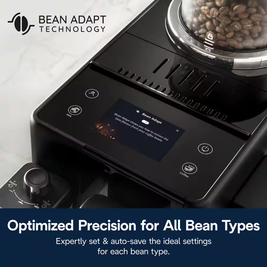 De’Longhi Rivelia Automatic Coffee Machine (EXAM440.55 Series) – 18+ One-Touch Drinks, Dual Bean Hoppers & LatteCrema System (Black/Grey/White)-27