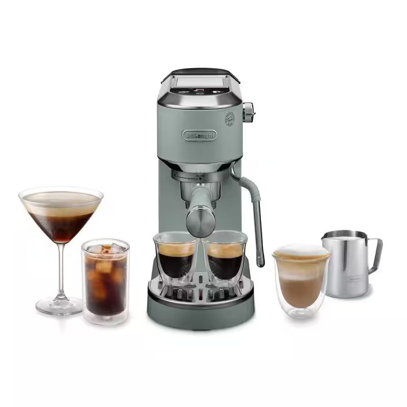 De’Longhi Dedica Duo EC890 Manual Espresso Machine – 15 Bar, Digital Touch, Cold Brew, Steam Wand (Pink / Green / Stainless Steel / White)-28