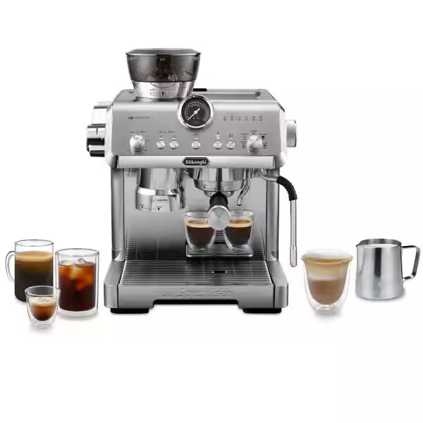 De’Longhi La Specialista Opera EC9555.M – Manual Espresso Machine with Grinder, Cold Brew & Smart Tamping (Metal Finish)