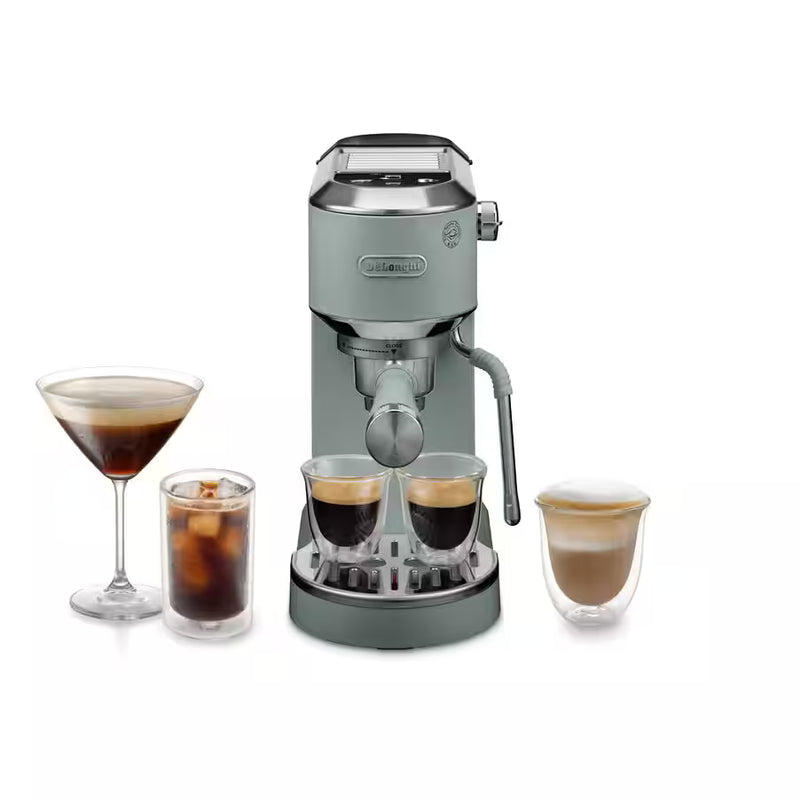 De’Longhi Dedica Duo EC890 Manual Espresso Machine – 15 Bar, Digital Touch, Cold Brew, Steam Wand (Pink / Green / Stainless Steel / White)-29