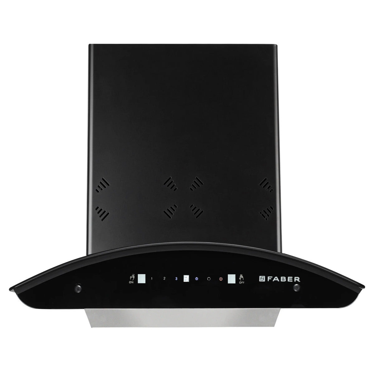 Faber Ellora 3D IN HC SC FL BK 60 cm Wall-Mounted Chimney – 1400 m³/hr Suction, 3D Suction, Heat Auto-Clean & Gesture Control-3