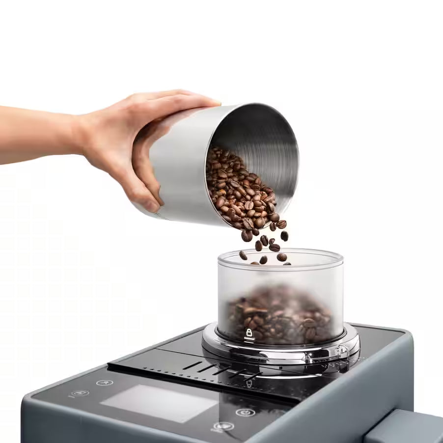 De’Longhi Rivelia Automatic Coffee Machine (EXAM440.55 Series) – 18+ One-Touch Drinks, Dual Bean Hoppers & LatteCrema System (Black/Grey/White)-5