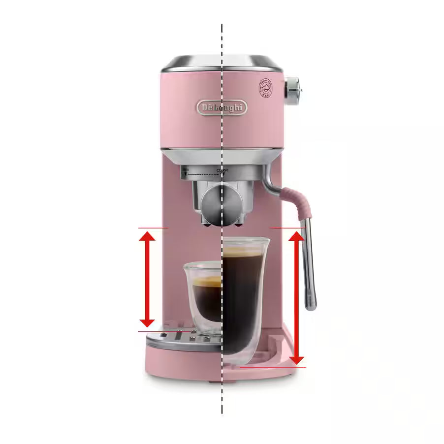 De’Longhi Dedica Duo EC890 Manual Espresso Machine – 15 Bar, Digital Touch, Cold Brew, Steam Wand (Pink / Green / Stainless Steel / White)-21