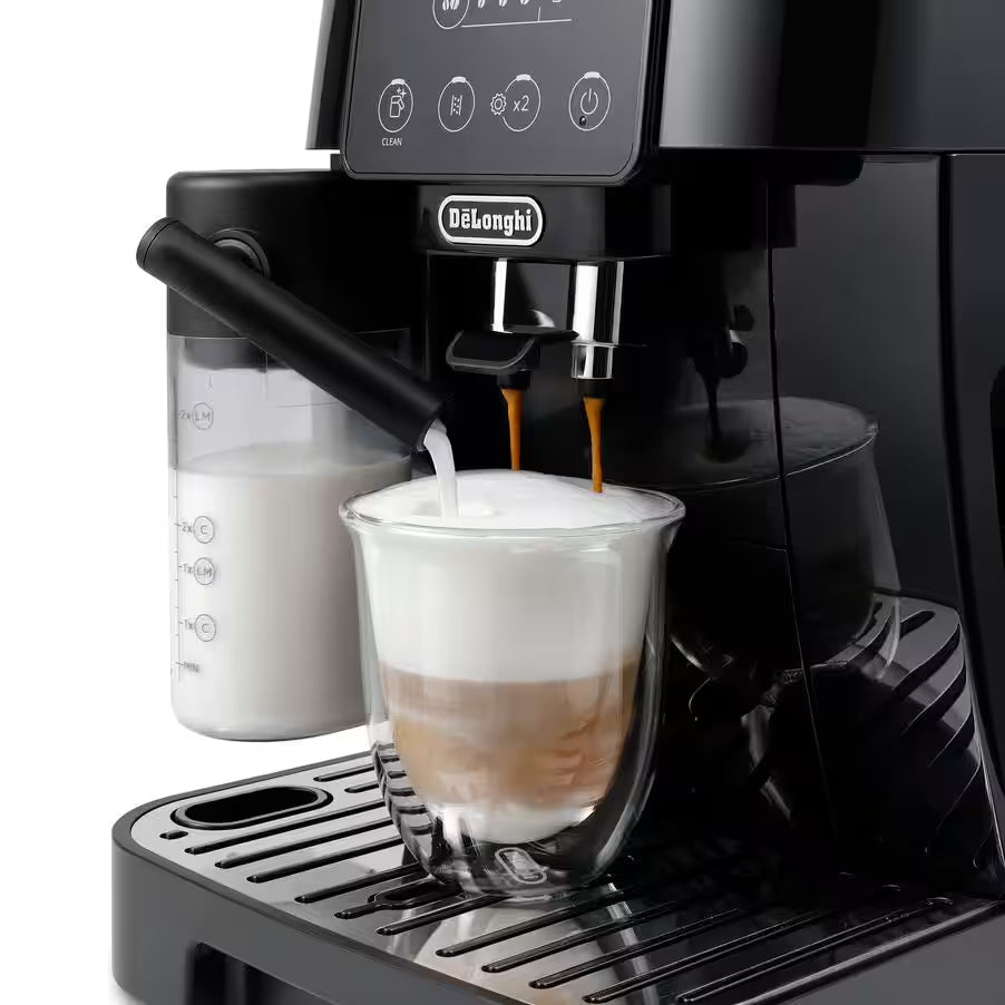 De’Longhi Magnifica Start ECAM 220.60.B – Automatic Coffee Machine with LatteCrema, 4 One-Touch Drinks & Grinder (Black)-3