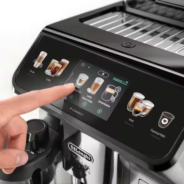 De’Longhi Eletta Explore ECAM450.65.S – Automatic Coffee Machine with 50+ Drinks, Hot & Cold Brew, LatteCrema & WiFi (Silver)-4