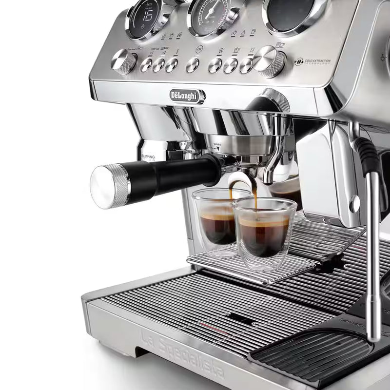 De’Longhi La Specialista Maestro EC9885.M – Manual Espresso Machine with Grinder, Smart Tamping Station, Cold Brew & LatteArt Steam Wand (Premium Metal Finish)-4