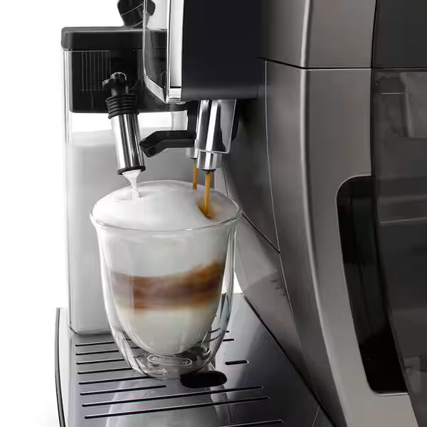 De’Longhi Dinamica Plus ECAM380.95.TB – Automatic Coffee Machine with 24 One-Touch Drinks, LatteCrema & TFT Display (Titanium Black)-4