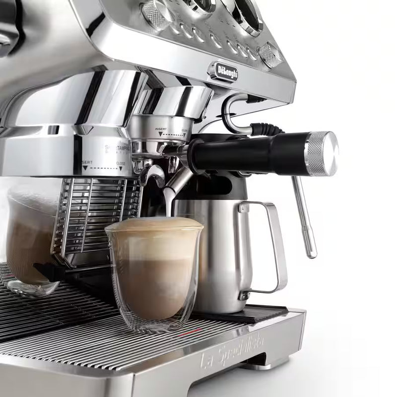 De’Longhi La Specialista Maestro EC9885.M – Manual Espresso Machine with Grinder, Smart Tamping Station, Cold Brew & LatteArt Steam Wand (Premium Metal Finish)-5