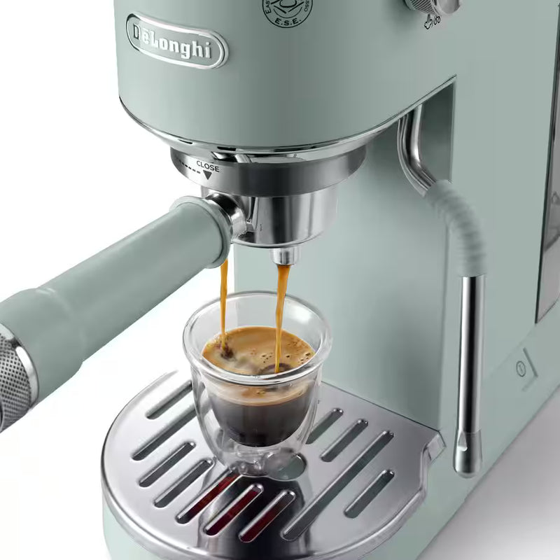 De’Longhi Dedica Duo EC890 Manual Espresso Machine – 15 Bar, Digital Touch, Cold Brew, Steam Wand (Pink / Green / Stainless Steel / White)-32