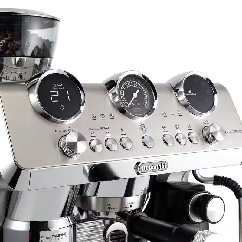 De’Longhi La Specialista Maestro EC9885.M – Manual Espresso Machine with Grinder, Smart Tamping Station, Cold Brew & LatteArt Steam Wand (Premium Metal Finish)-6