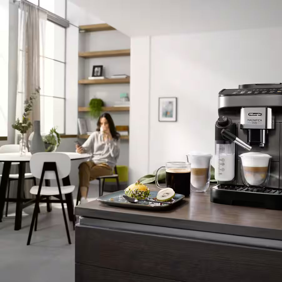 De’Longhi Magnifica Evo ECAM290.81.TB – Automatic Coffee Machine with LatteCrema, 7 One-Touch Drinks & Grinder (Titanium)-6