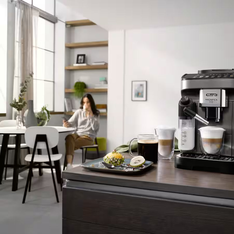 De’Longhi Magnifica Evo ECAM290.81.TB – Automatic Coffee Machine with LatteCrema, 7 One-Touch Drinks & Grinder (Titanium)-6