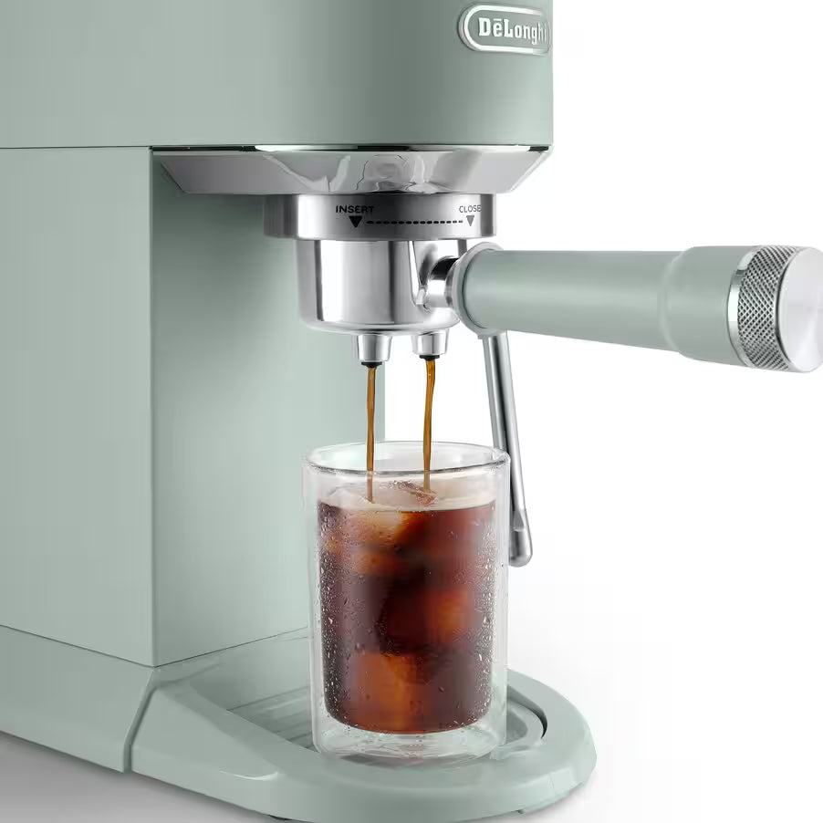 De’Longhi Dedica Duo EC890 Manual Espresso Machine – 15 Bar, Digital Touch, Cold Brew, Steam Wand (Pink / Green / Stainless Steel / White)-33