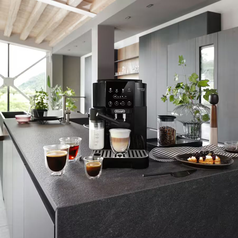 De’Longhi Magnifica Start ECAM 220.60.B – Automatic Coffee Machine with LatteCrema, 4 One-Touch Drinks & Grinder (Black)-6