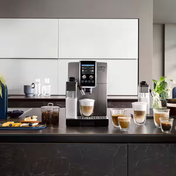 De’Longhi Dinamica Plus ECAM380.95.TB – Automatic Coffee Machine with 24 One-Touch Drinks, LatteCrema & TFT Display (Titanium Black)-6