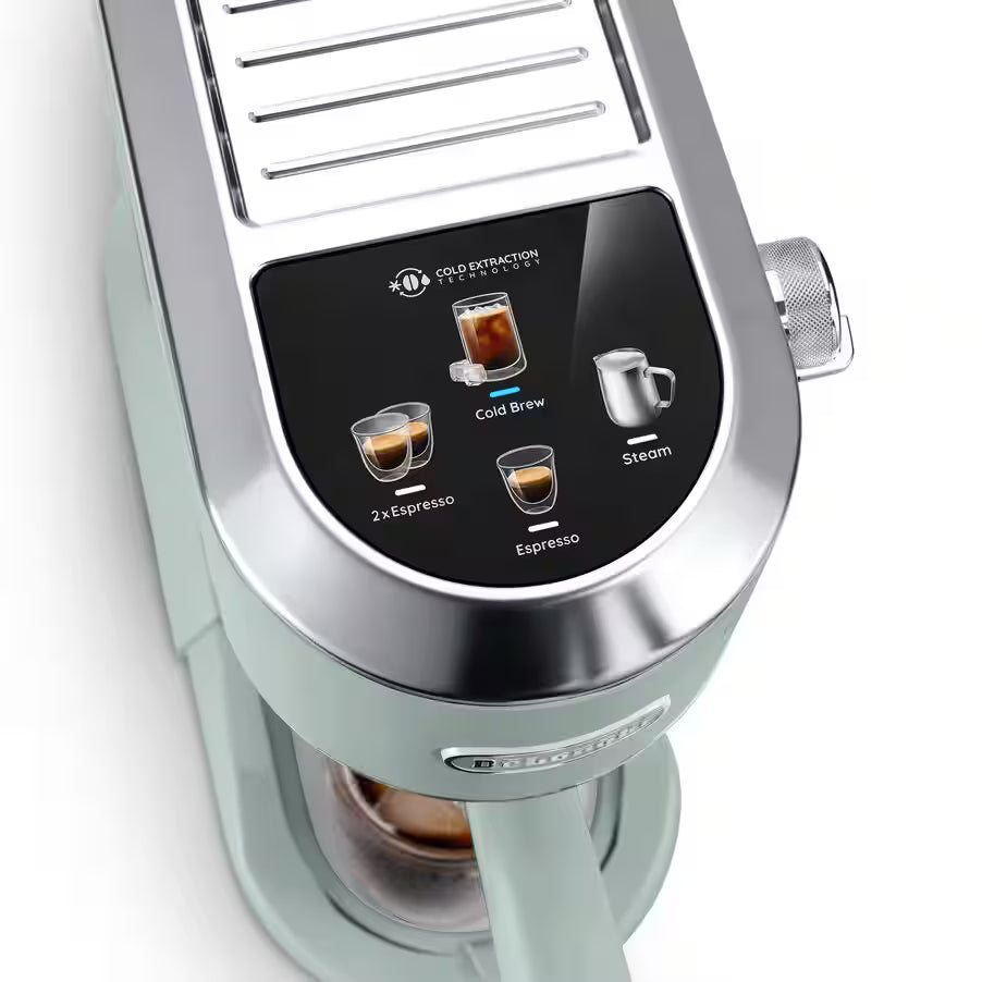 De’Longhi Dedica Duo EC890 Manual Espresso Machine – 15 Bar, Digital Touch, Cold Brew, Steam Wand (Pink / Green / Stainless Steel / White)-34