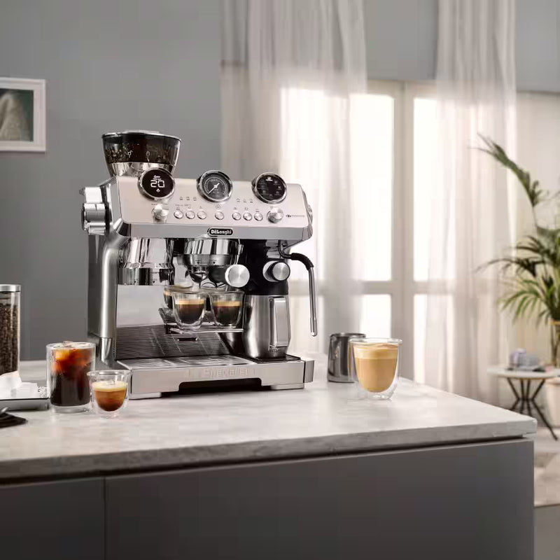 De’Longhi La Specialista Maestro EC9885.M – Manual Espresso Machine with Grinder, Smart Tamping Station, Cold Brew & LatteArt Steam Wand (Premium Metal Finish)-9