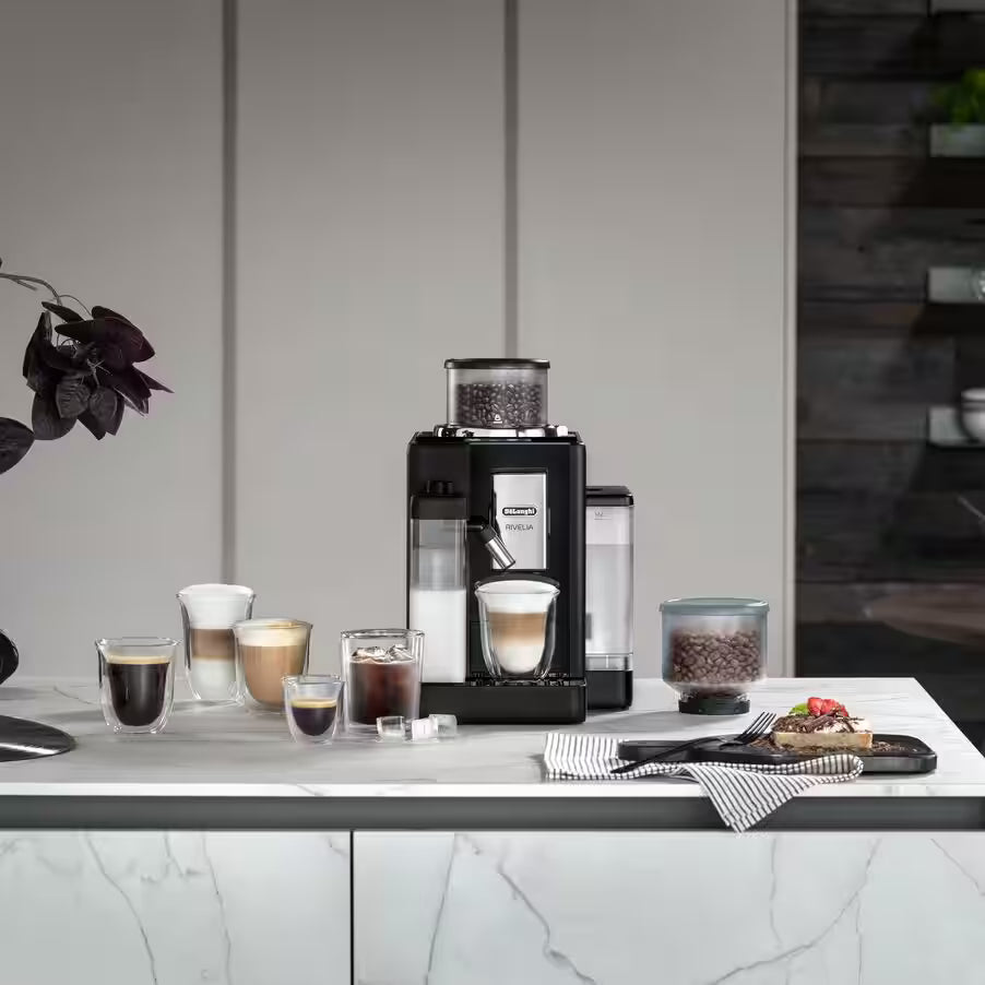 De’Longhi Rivelia Automatic Coffee Machine (EXAM440.55 Series) – 18+ One-Touch Drinks, Dual Bean Hoppers & LatteCrema System (Black/Grey/White)-26