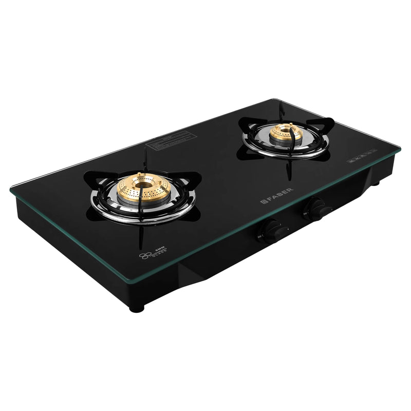 Faber HOB Cooktop Jumbo 2BB BK – 2 Burner Built-in Gas Hob with Brass Burners & Jumbo Burner | Manual Ignition | MS Powder Coated Finish-4