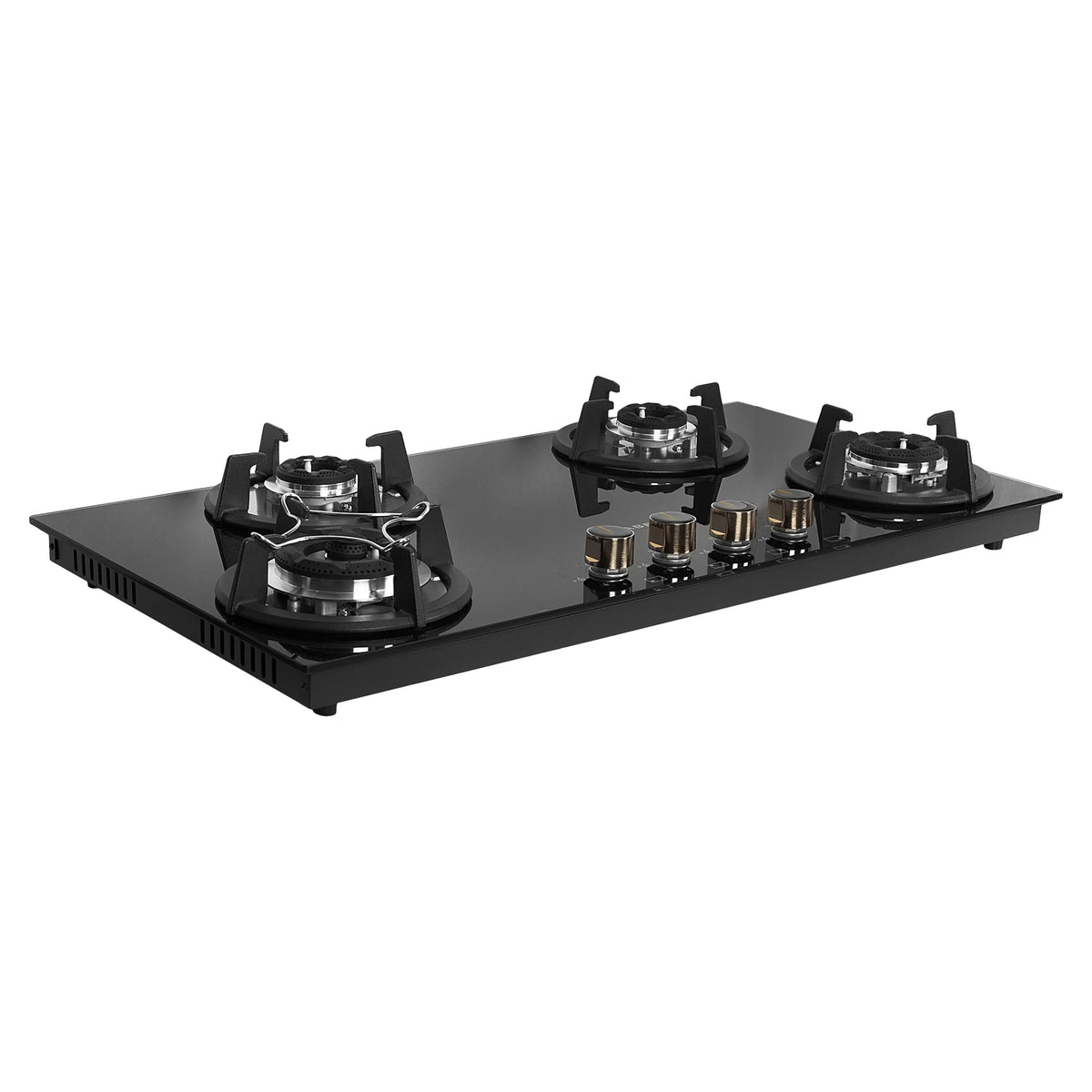 Faber HOB SUPERIA HT904 BR AI N – 4-Burner Brass Gas Hob, Toughened Black Glass, Auto Ignition, 90cm-13