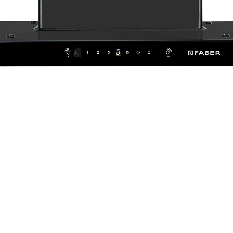 Faber Cosmos 3D HC SC BK BF 60 cm Wall-Mounted Chimney – 1400 m³/hr Suction, Baffle Filter & Auto-Clean-2