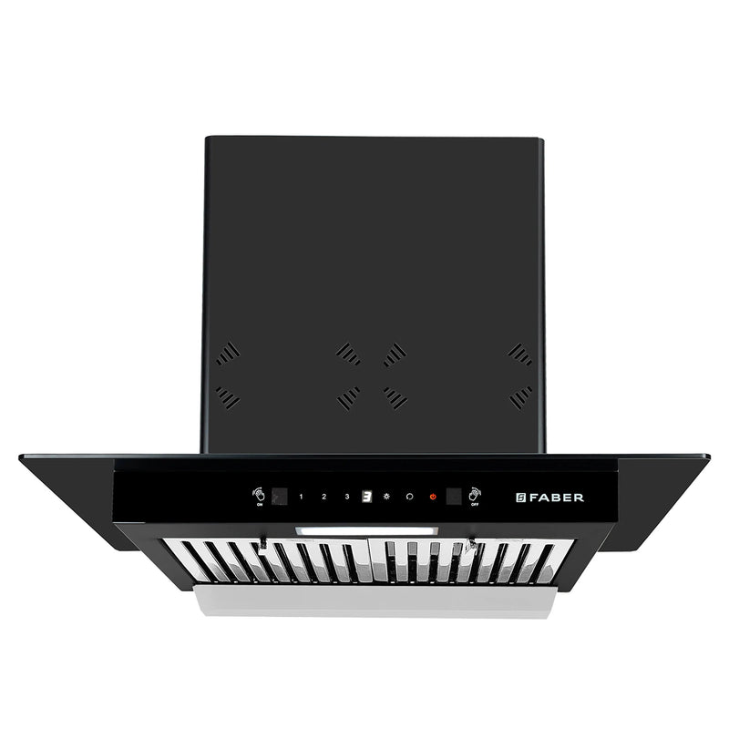 Faber Cosmos 3D HC SC BK BF 60 cm Wall-Mounted Chimney – 1400 m³/hr Suction, Baffle Filter & Auto-Clean-3