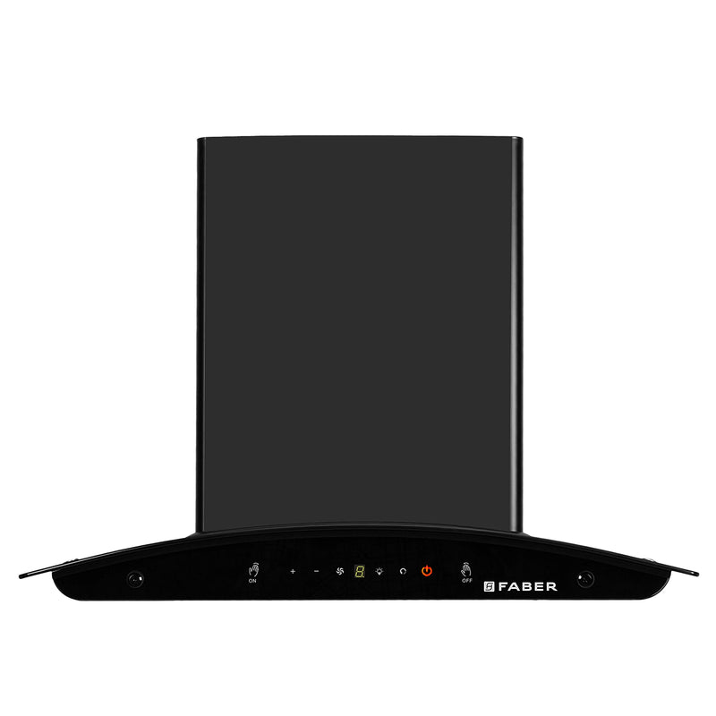 Faber Mystic BLDC FL HC BK  Wall-Mounted Chimney – 1500 m³/hr Suction, Heat Auto-Clean, Touch & Gesture Control-1