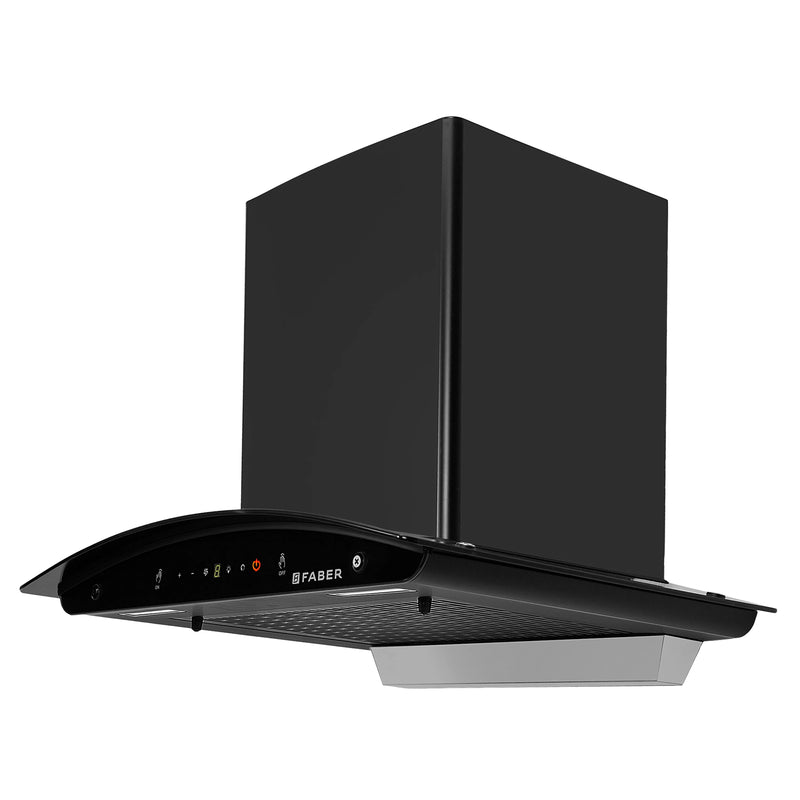 Faber Mystic BLDC FL HC BK  Wall-Mounted Chimney – 1500 m³/hr Suction, Heat Auto-Clean, Touch & Gesture Control-3