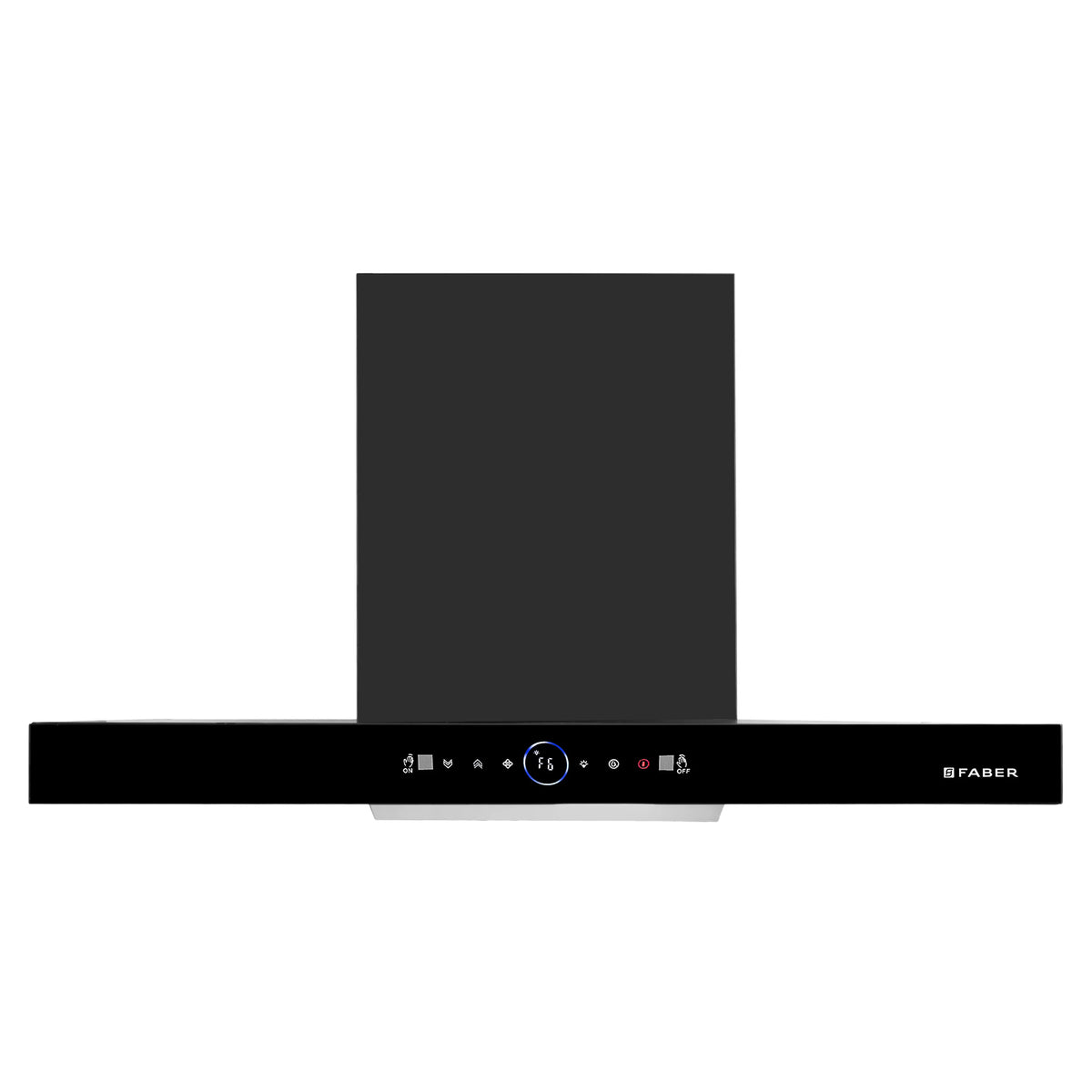 Faber Dazzle BLDC FL HC BK Wall-Mounted Chimney – 1500 m³/hr Suction, Heat Auto-Clean & Gesture Control-1