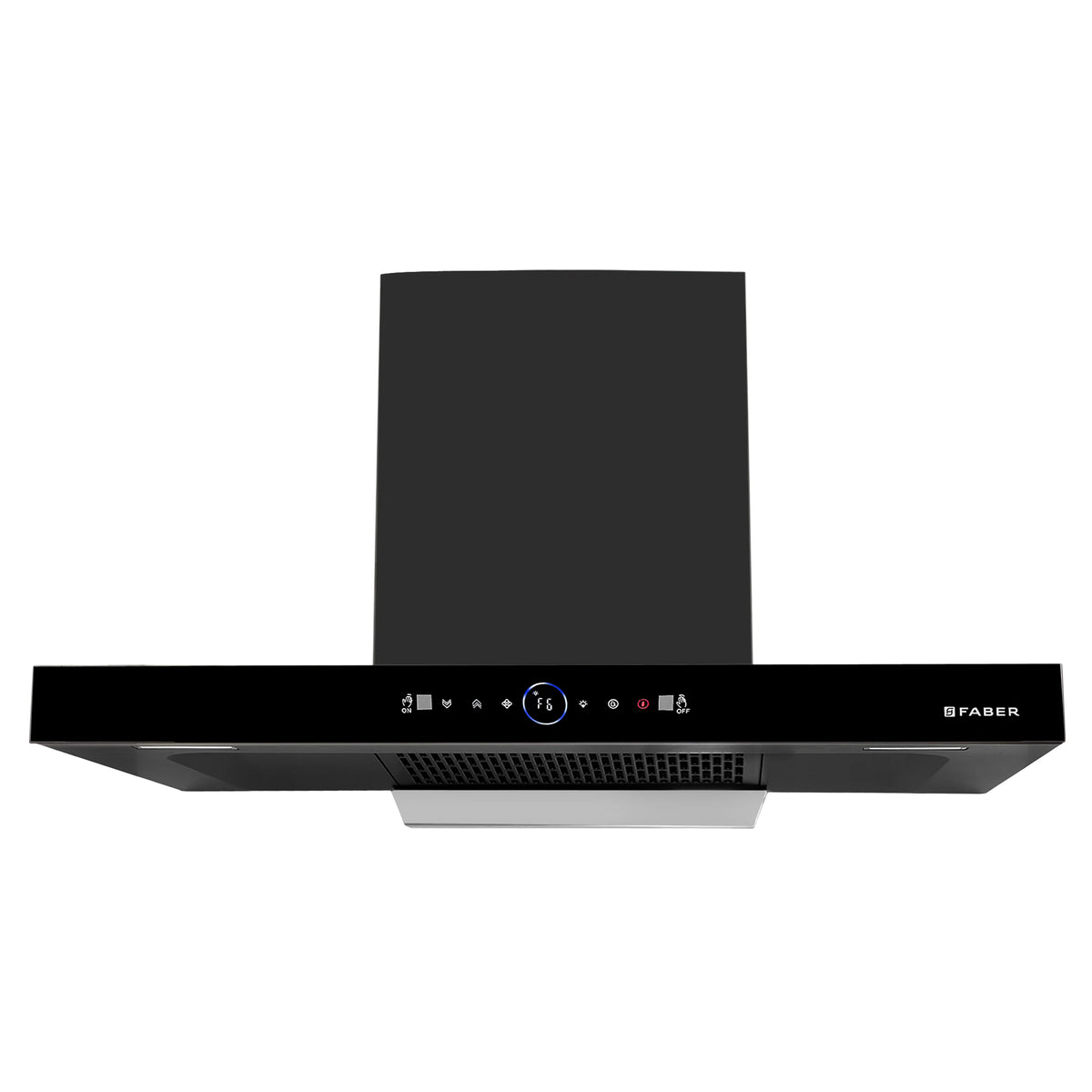 Faber Dazzle BLDC FL HC BK Wall-Mounted Chimney – 1500 m³/hr Suction, Heat Auto-Clean & Gesture Control