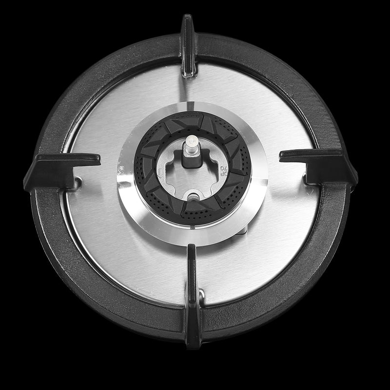 Faber HOB SUPERIA HT903 BR AI N – 3-Burner Brass Gas Hob, Toughened Black Glass, Auto Ignition, 90cm-4