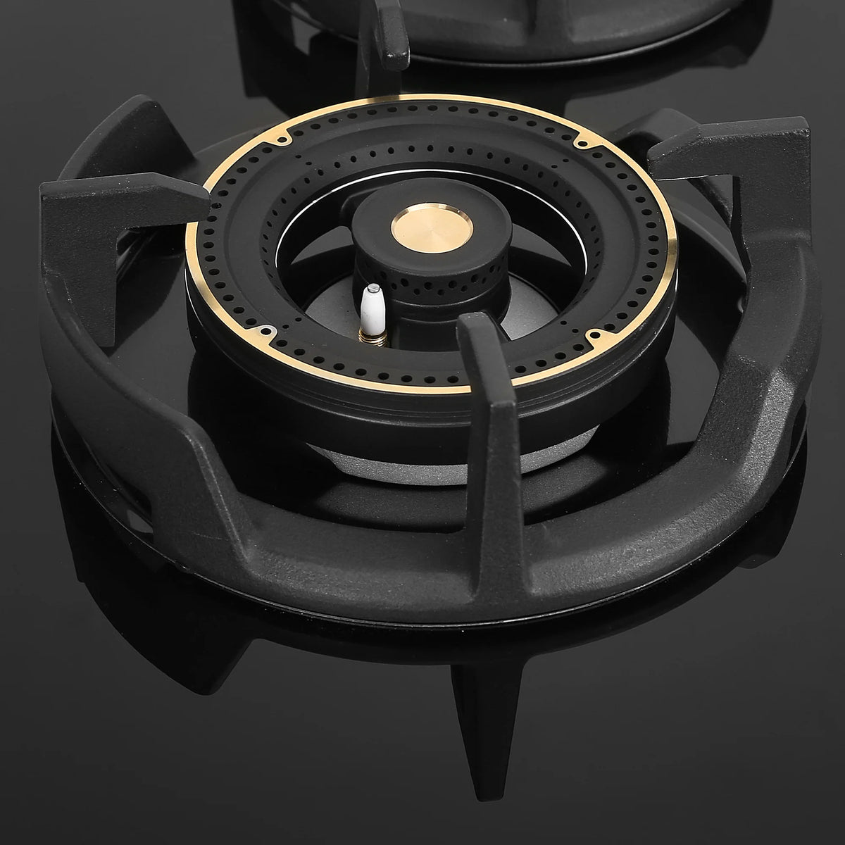 Faber Hob Experia HT704 ALU AI 70 cm Built-In Gas Hob – 4 Brass Burners, Auto-Electric Ignition & Premium Glass Top-3