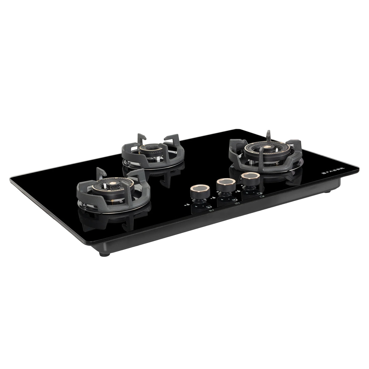 Faber Hob Experia HT753 ALU AI FFD 75 cm Built-In Gas Hob – 3 Brass Burners, Auto Electric Ignition & Flame Failure Device-6