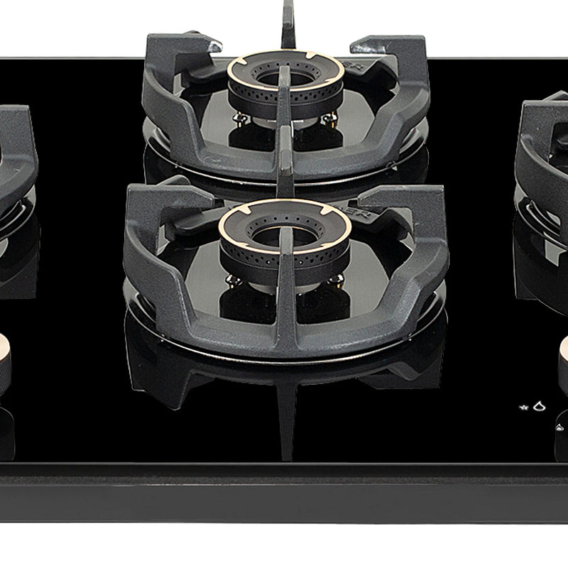 Faber Hob Experia HT754 ALU AI FFD 75 cm Built-In Gas Hob – 4 Brass Burners, Auto-Electric Ignition & Flame Failure Safety-4
