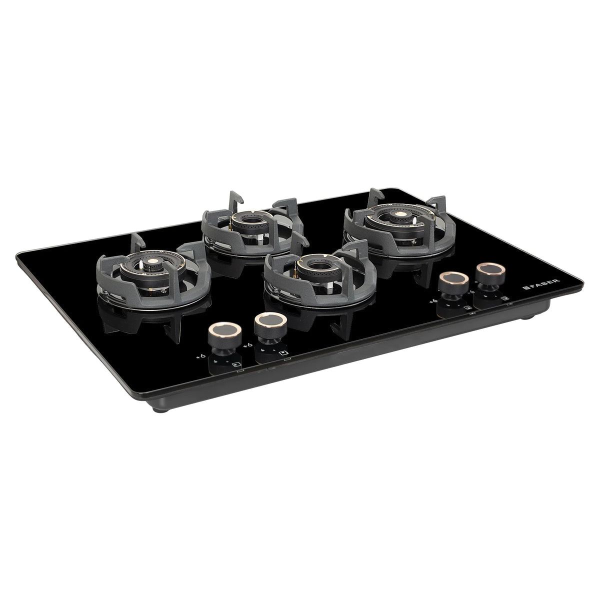 Faber Hob Experia HT754 ALU AI FFD 75 cm Built-In Gas Hob – 4 Brass Burners, Auto-Electric Ignition & Flame Failure Safety-7