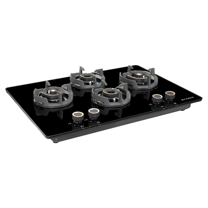 Faber Hob Experia HT754 ALU AI FFD 75 cm Built-In Gas Hob – 4 Brass Burners, Auto-Electric Ignition & Flame Failure Safety-7