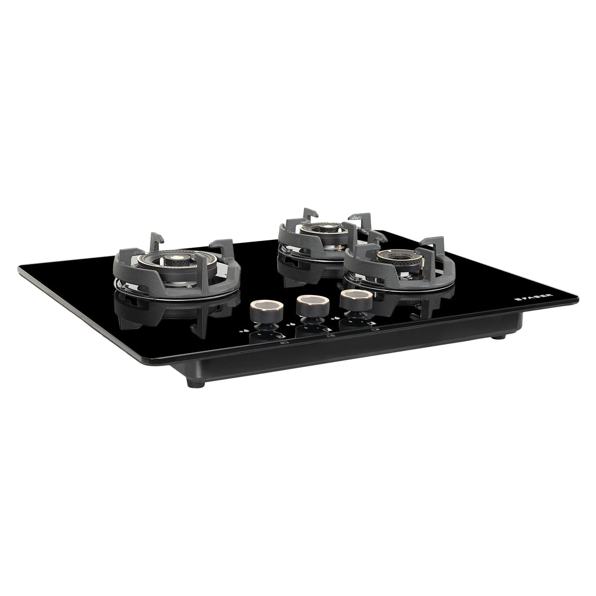 Faber Hob Experia HT703 ALU AI 70 cm Built-In Gas Hob – 3 Brass Burners, Auto Electric Ignition & Premium Glass Surface-6