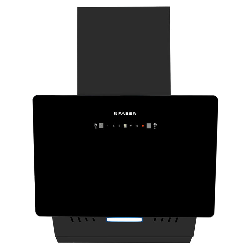 Faber Mojito IN HC SC FL BK 60 cm Wall-Mounted Chimney – 1200 m³/hr Suction, Heat Auto-Clean, Touch & Gesture Control-3