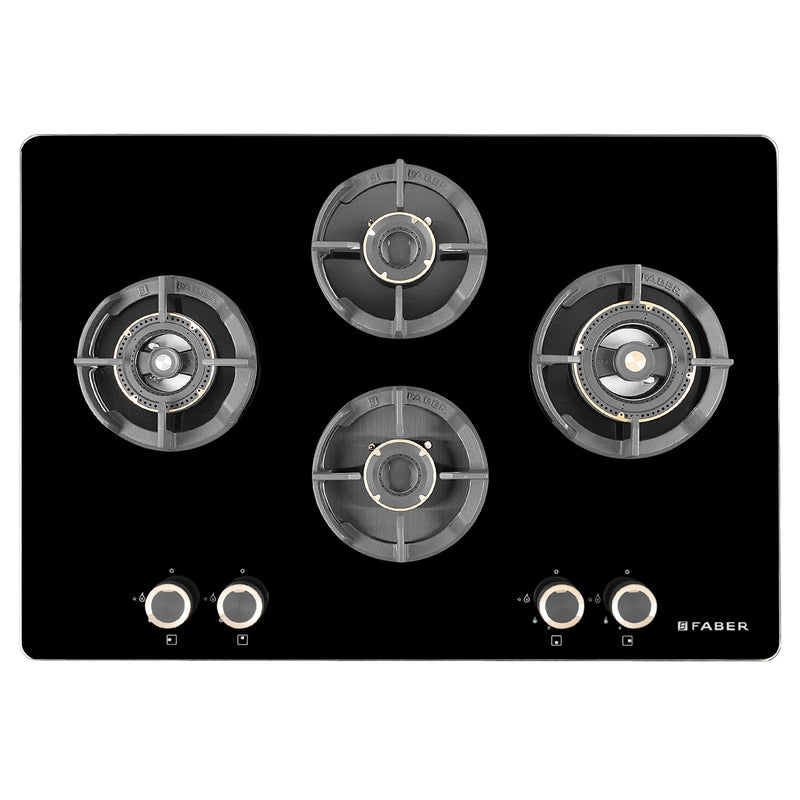 Faber Hob Experia HT754 ALU AI FFD 75 cm Built-In Gas Hob – 4 Brass Burners, Auto-Electric Ignition & Flame Failure Safety-9
