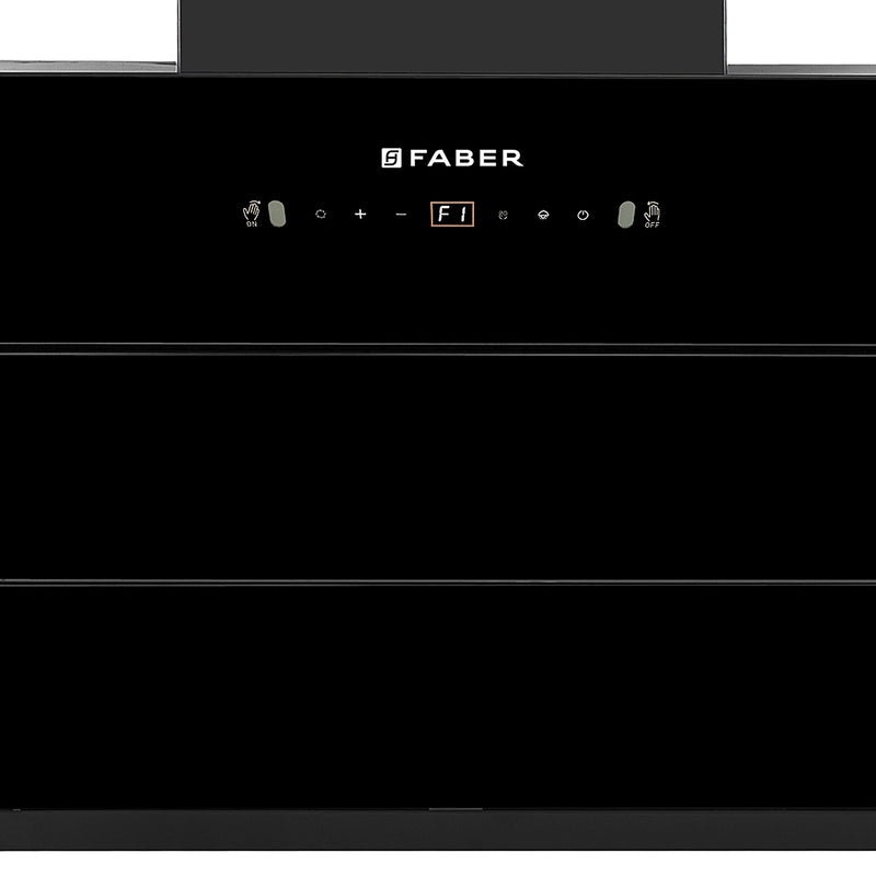 Faber Aether BLDC HC SC BK   Wall-Mounted Chimney – 1500 m³/hr Suction, Auto-Clean & LPG Sensor-2