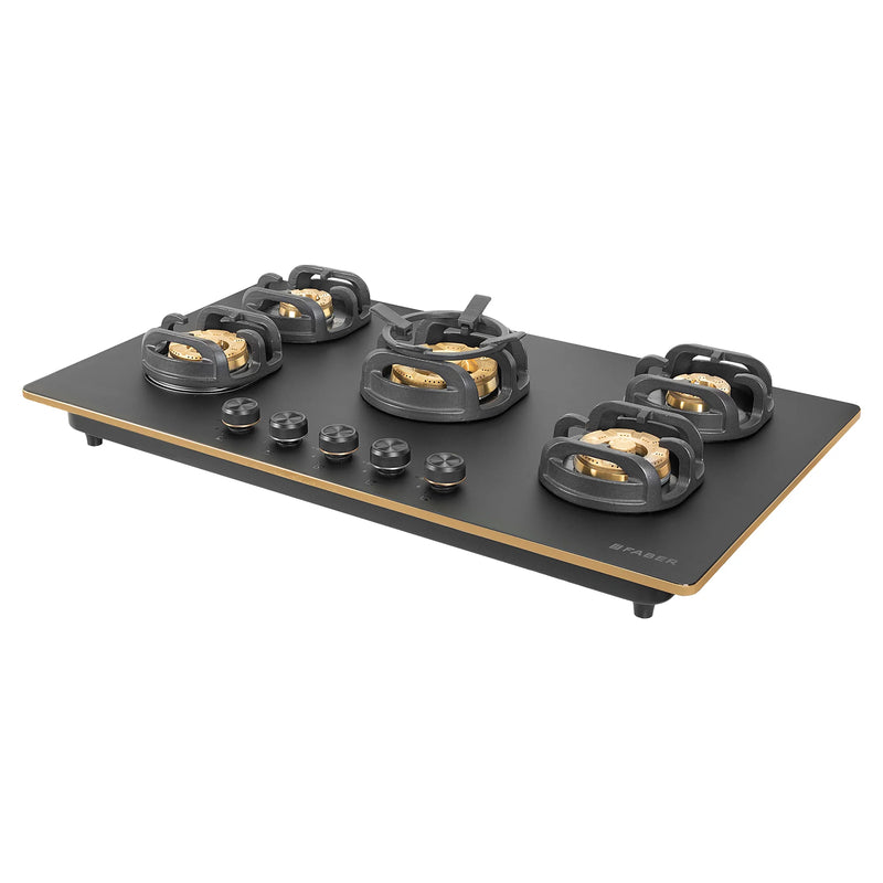 Faber Verona HD905 CI FFD AI 90 cm Built-In Gas Hob – 5 Brass Burners, Flame Failure Safety & Auto-Ignition-5