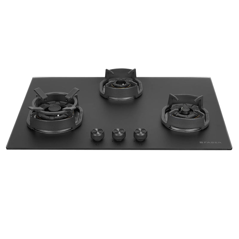 Faber Hob Della HD723 CI AI 72 cm Built‐In Gas Hob – 3 Brass Burners, Auto-Electric Ignition & Cast-Iron Pan Supports-2