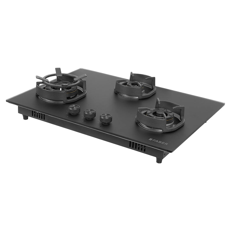 Faber Hob Della HD723 CI AI 72 cm Built‐In Gas Hob – 3 Brass Burners, Auto-Electric Ignition & Cast-Iron Pan Supports-5