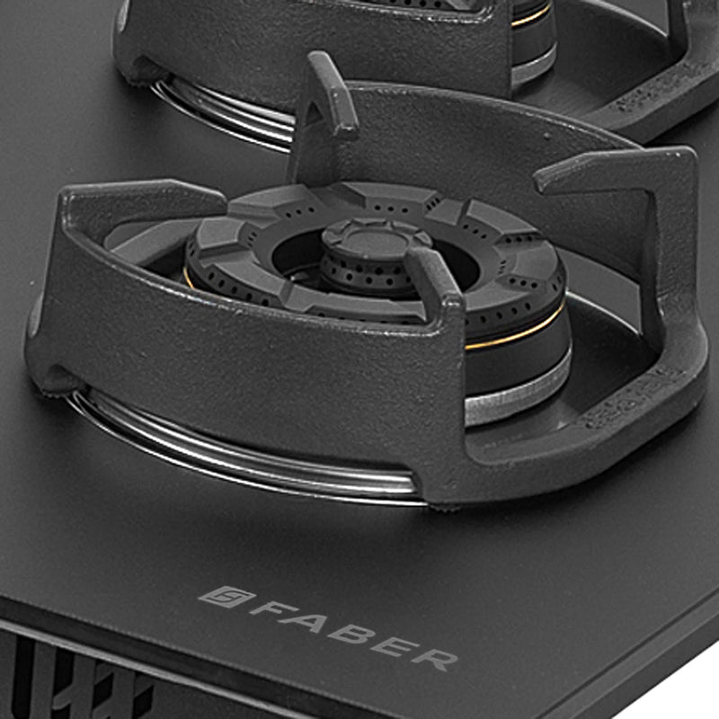 Faber Hob Della HD724 CI AI 72 cm Built-In Gas Hob – 4 Brass Burners, Auto-Electric Ignition & Cast-Iron Pan Supports-3
