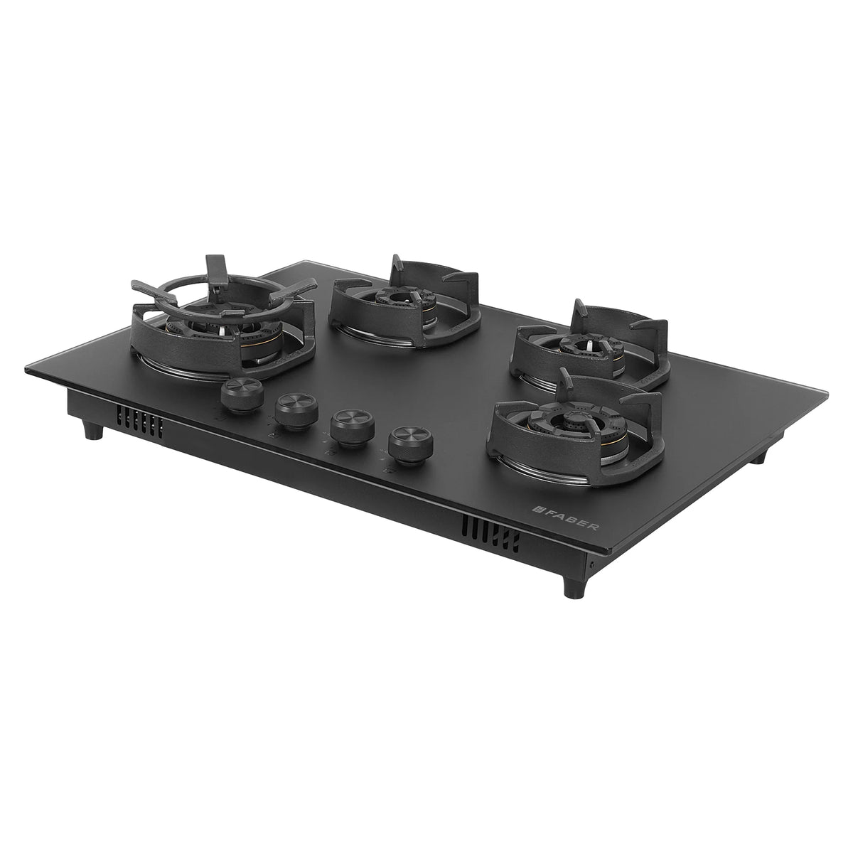 Faber Hob Della HD724 CI AI 72 cm Built-In Gas Hob – 4 Brass Burners, Auto-Electric Ignition & Cast-Iron Pan Supports-5