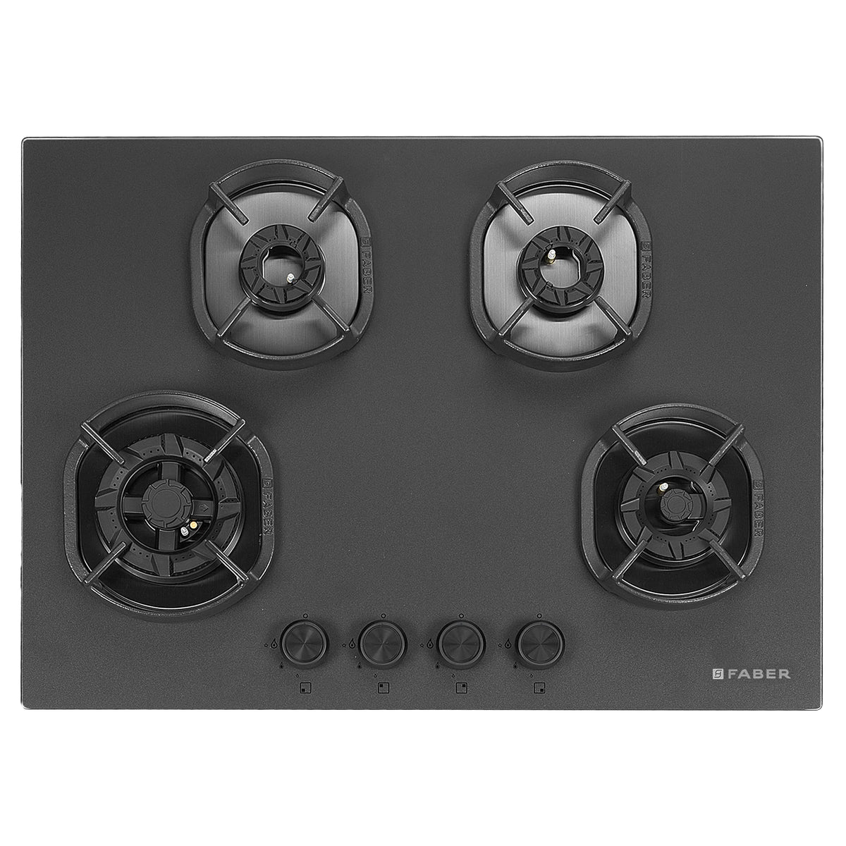 Faber Hob Della HD724 CI AI 72 cm Built-In Gas Hob – 4 Brass Burners, Auto-Electric Ignition & Cast-Iron Pan Supports-7