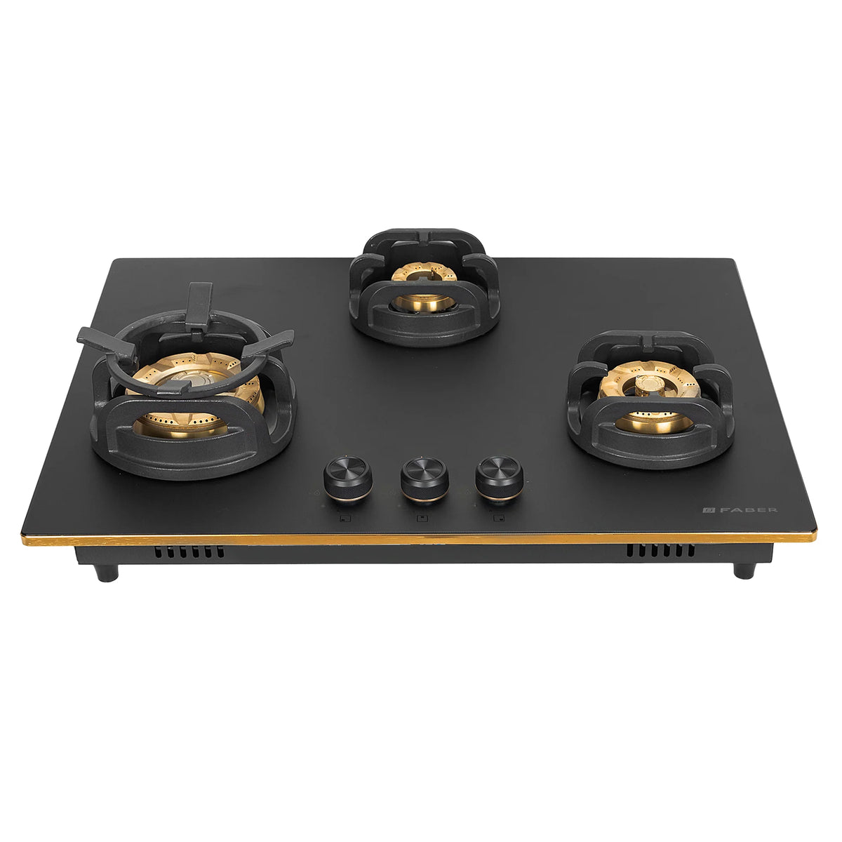 Faber Hob Verona HD723 CI FFD AI 72 cm Built-In Gas Hob – 3 Brass Burners, Flame Failure Safety & Cast Iron Pan Supports-1