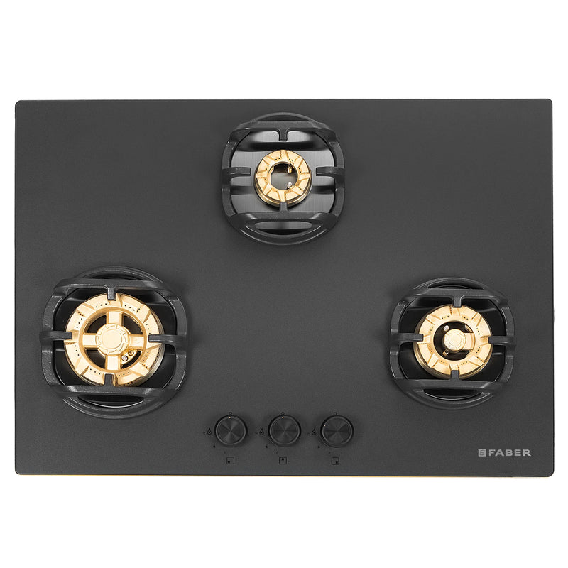 Faber Hob Verona HD723 CI FFD AI 72 cm Built-In Gas Hob – 3 Brass Burners, Flame Failure Safety & Cast Iron Pan Supports-9
