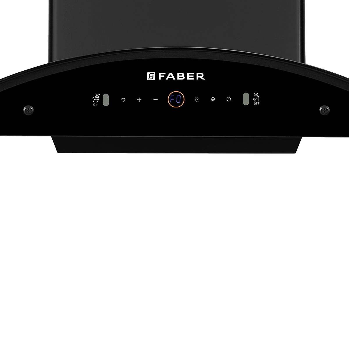 Faber Enigma BLDC HC SC BK  Wall-Mounted Chimney – 1500 m³/hr Suction, Auto-Clean & LPG Sensor